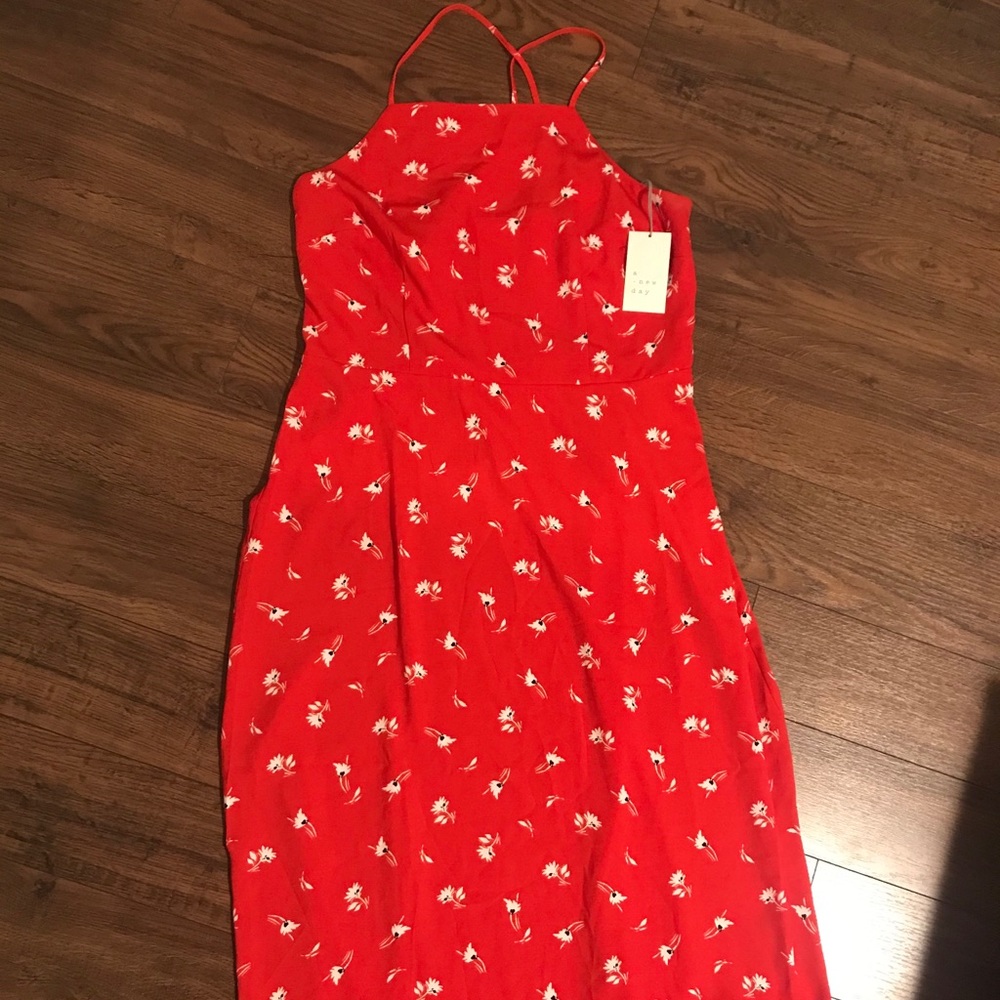 NWT A New Day red floral dress